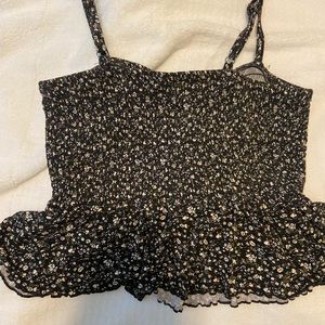 Cute flower crop top